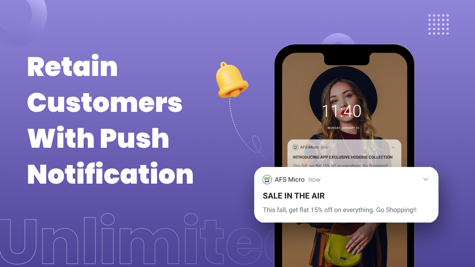 Retain customers with push notification