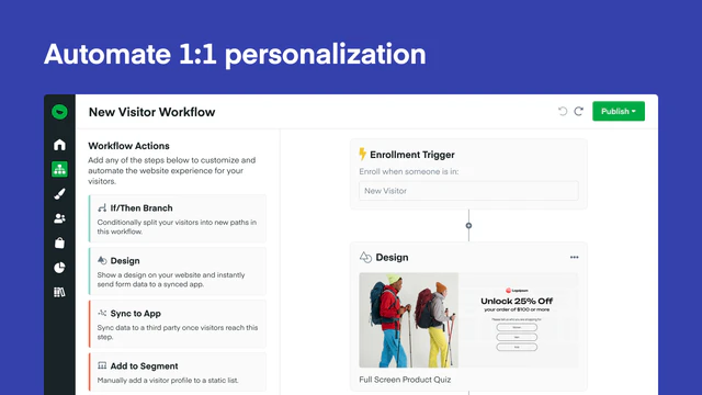 Personalização - Potencializada por automação de fluxo de trabalho