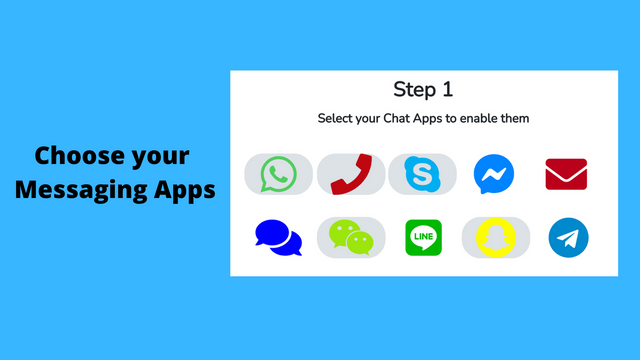 Vælg dine Messaging Apps