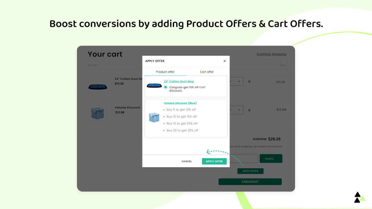 Cart Page Discount Popup