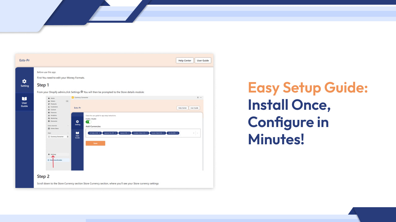 configuración fácil. instrucciones paso a paso