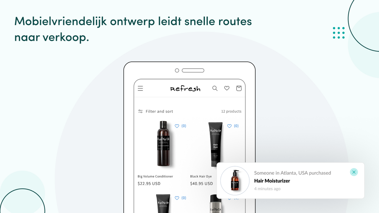 Mobielvriendelijke Sales Popups zien er op elk scherm goed uit.