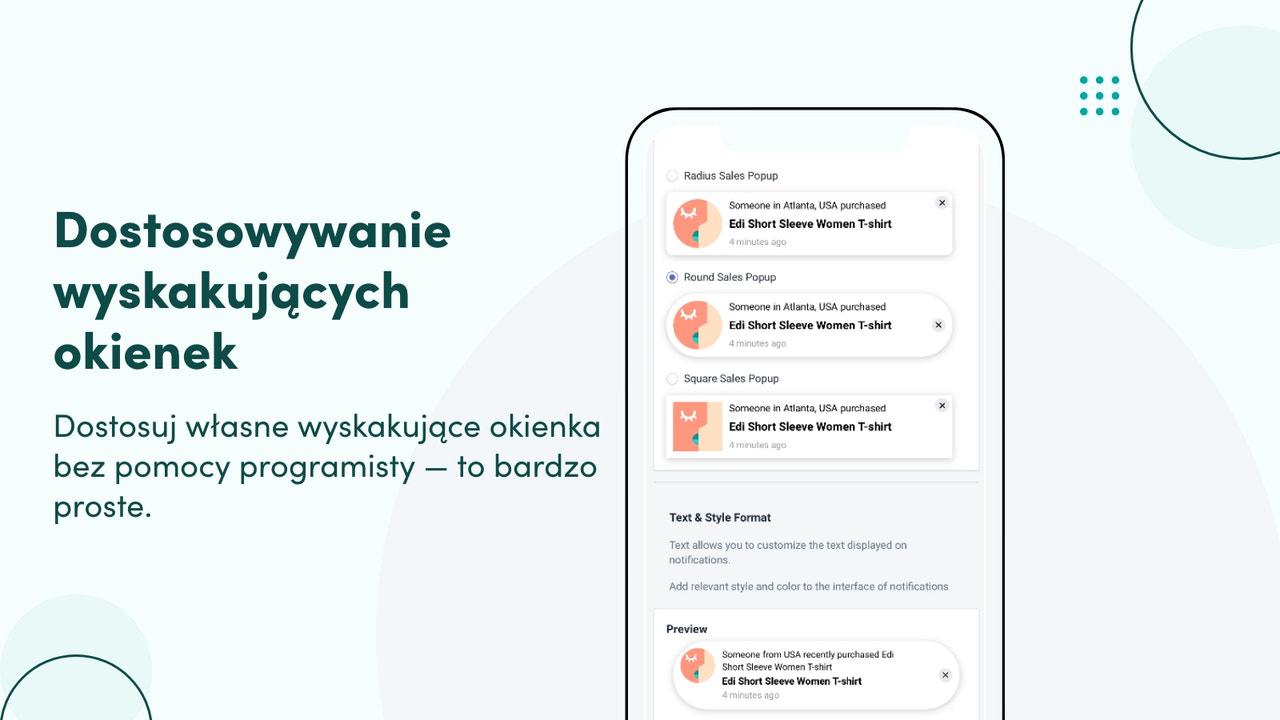 Dostosowywanie wyskakujących okienek