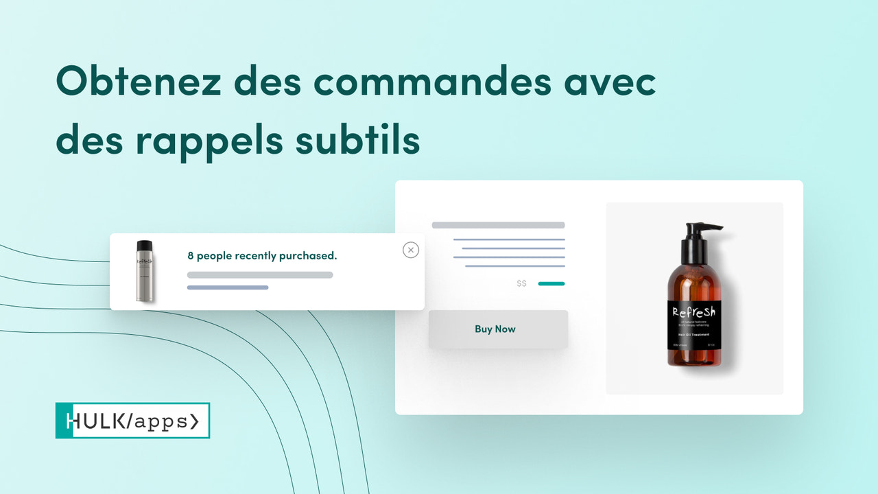 L'application Shopify Sales Popup de HulkApps.