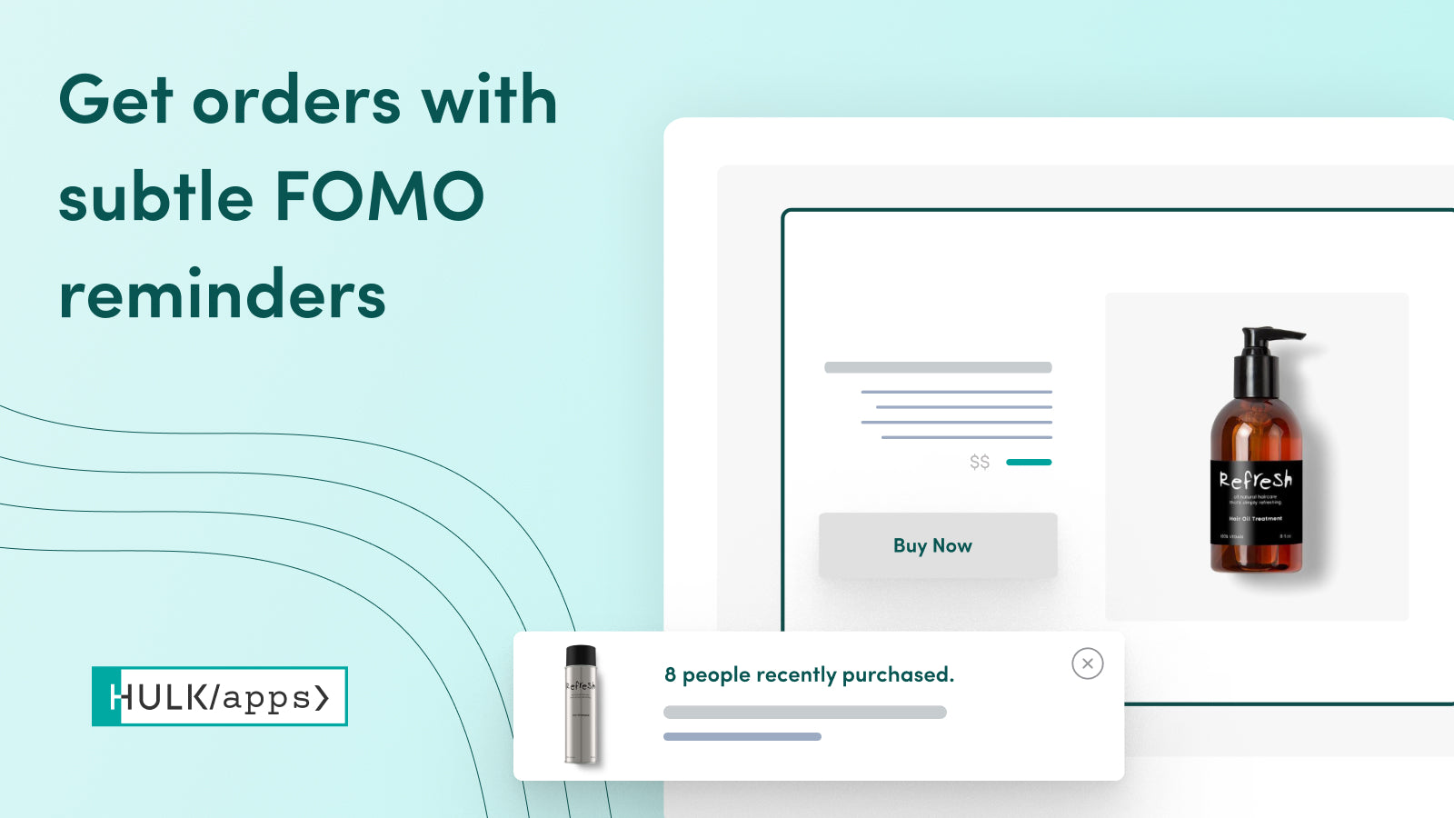 App Notificação Popup de Vendas Shopify da HulkApps