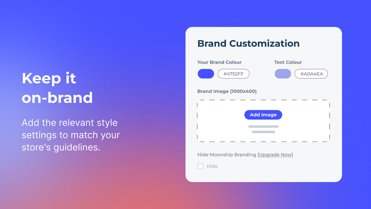 Customize the branding