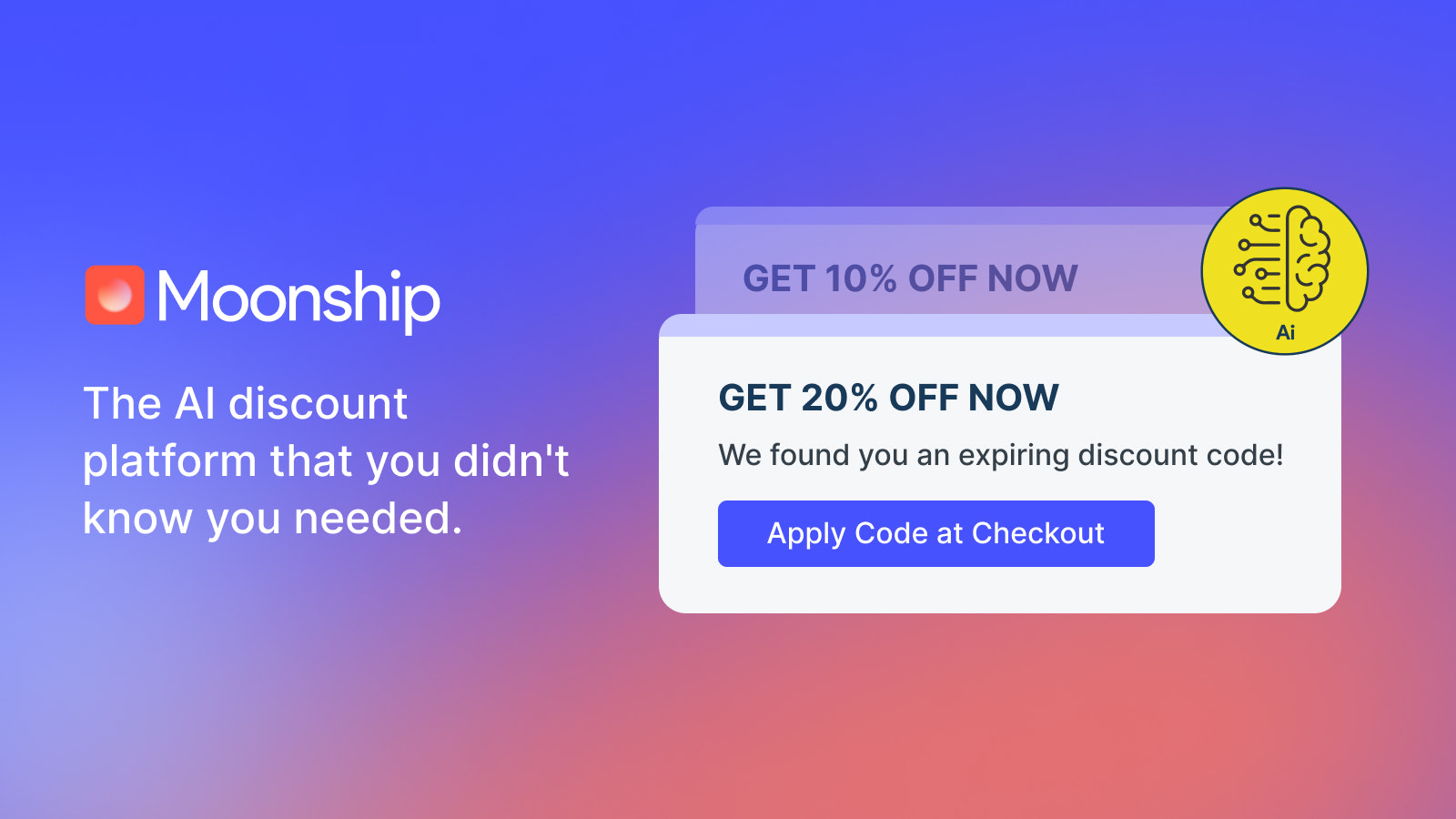 Moonship - AI based automatic discounts for Shopify