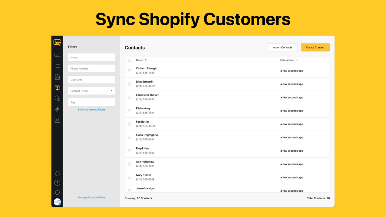 Synchroniseer Shopify Klanten