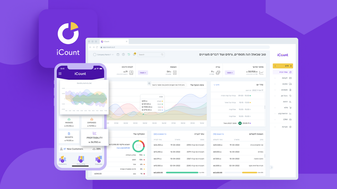 iCount dashboard