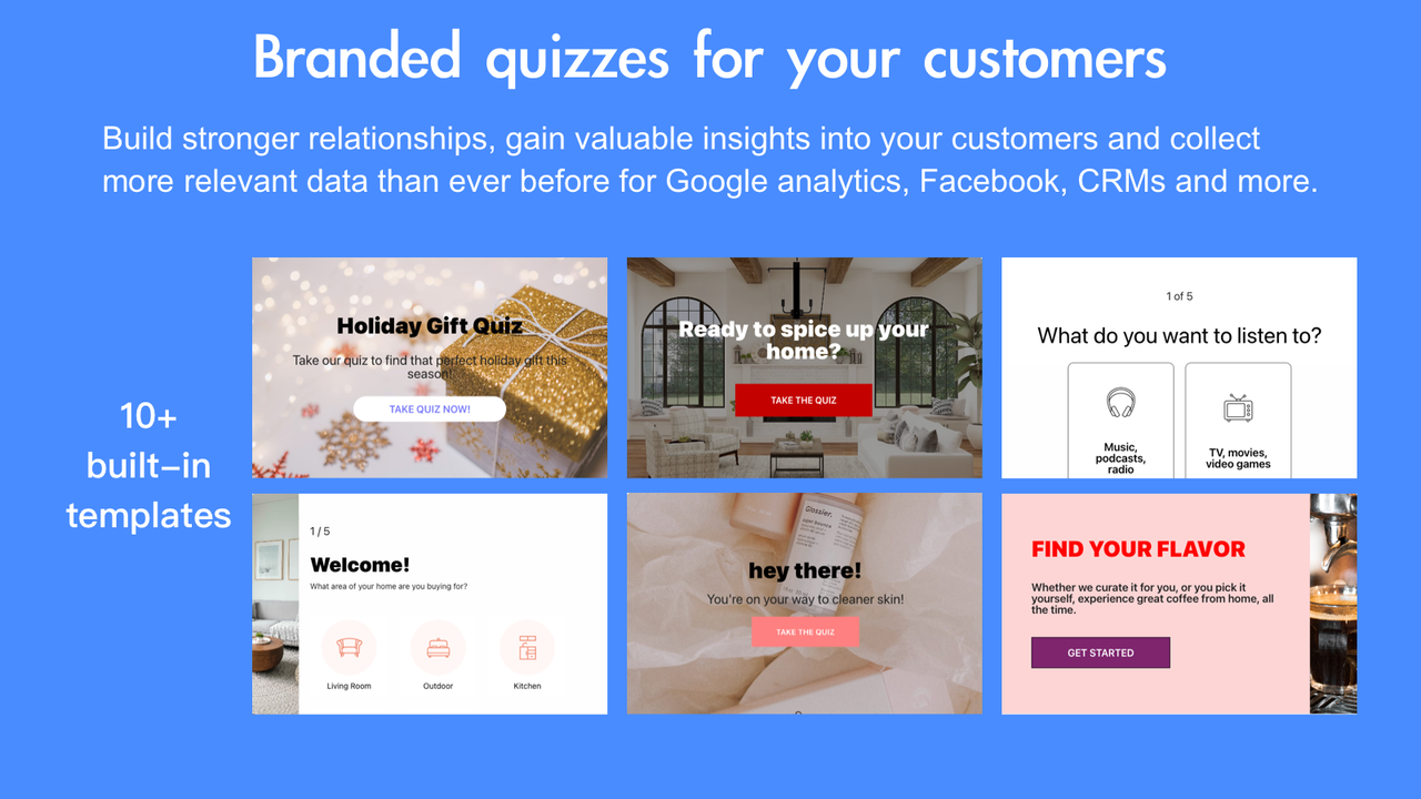 branded quizzes for your customers