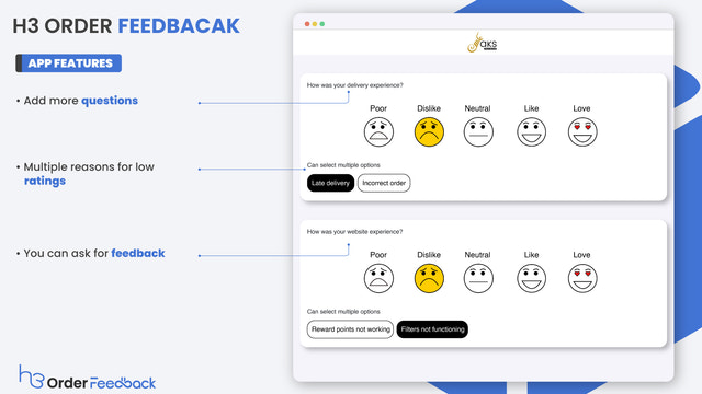 Détails du formulaire de commentaires