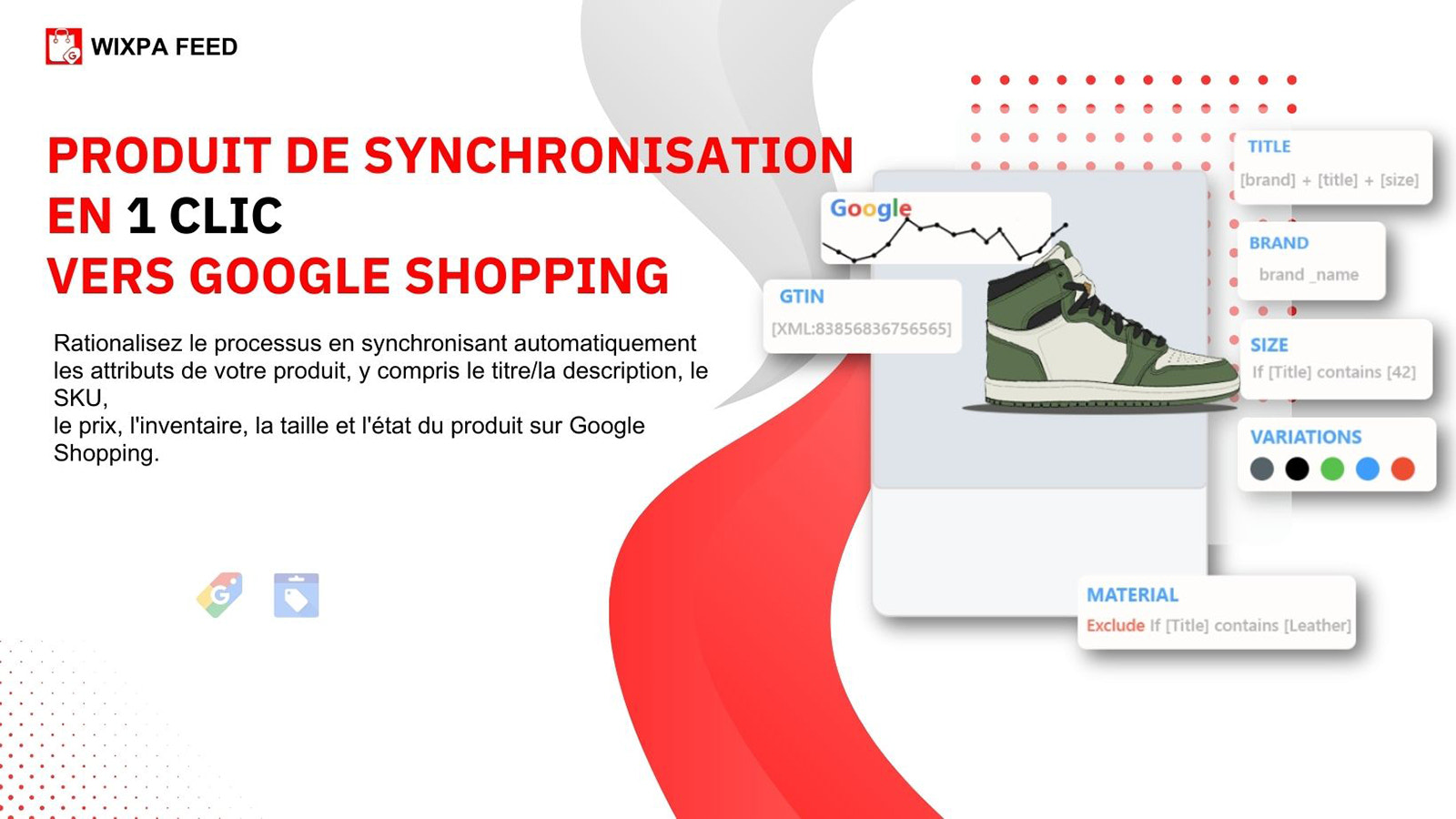 Flux d'achat Google, annonces Google, flux Google