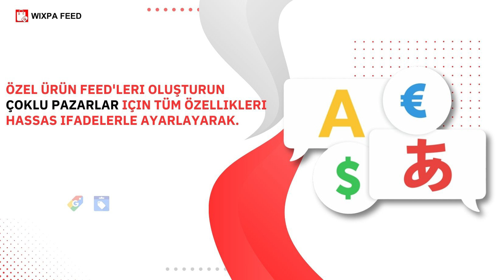 Google Alışveriş, Facebook Reklamları ve Microsoft Reklamları iç