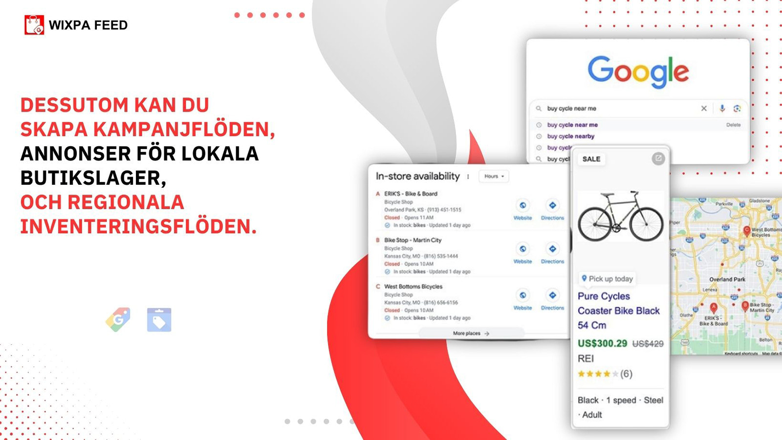 Google Shopping, Lokalt lager, Köp på Google, Bing/Facebook