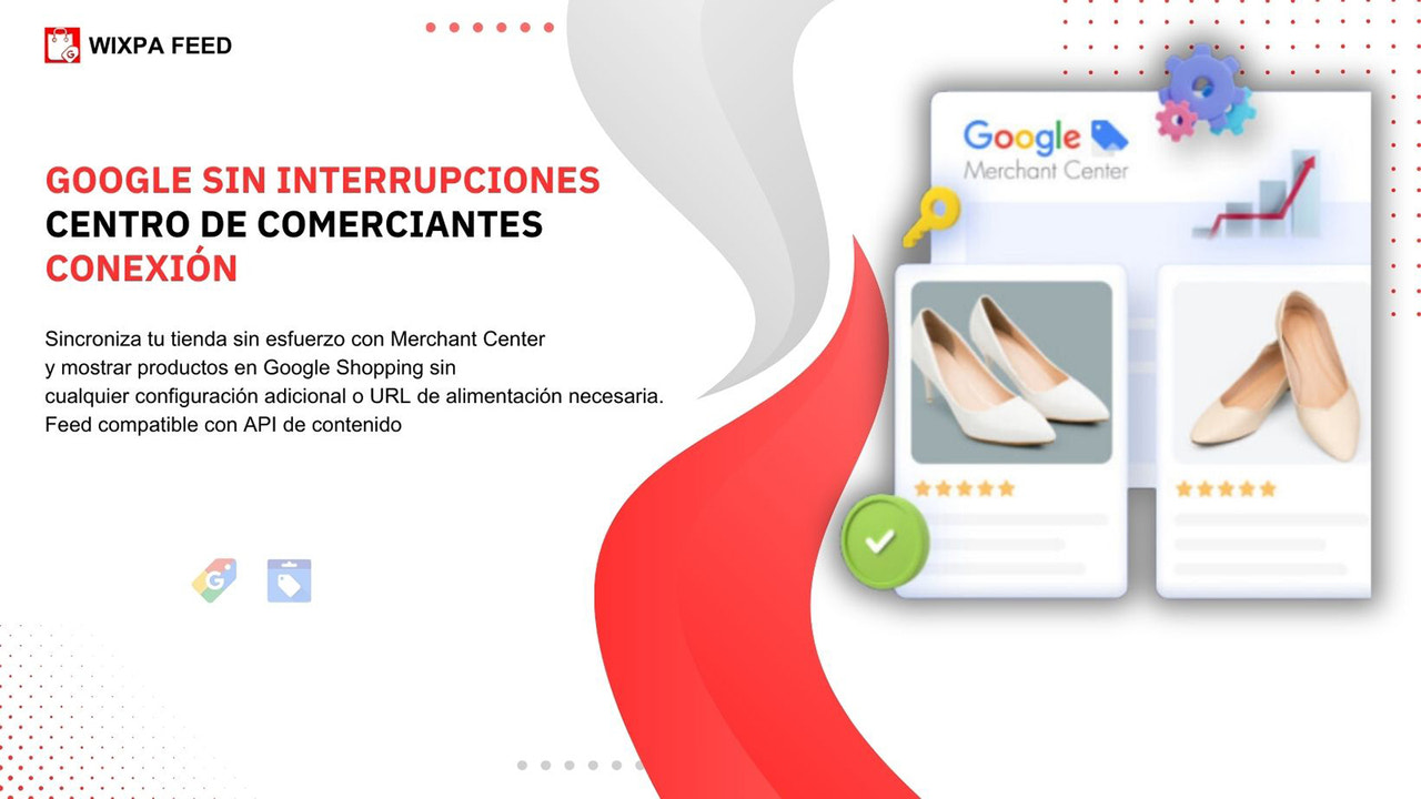 Producto de sincronización para Google Feed, canal de Facebook y