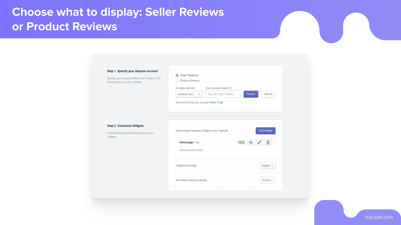 amazon seller feedback widget