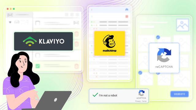 Stöds med mailchimp, klaviyo och Google Recaptcha.