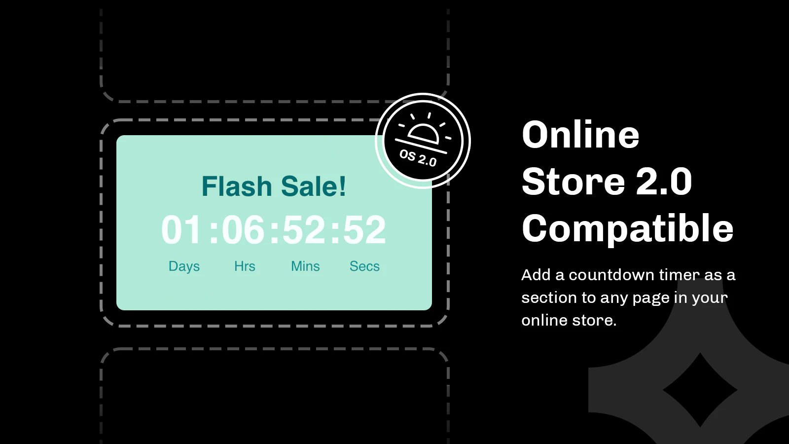 Il widget del timer supporta i temi Shopify OS 2.0.