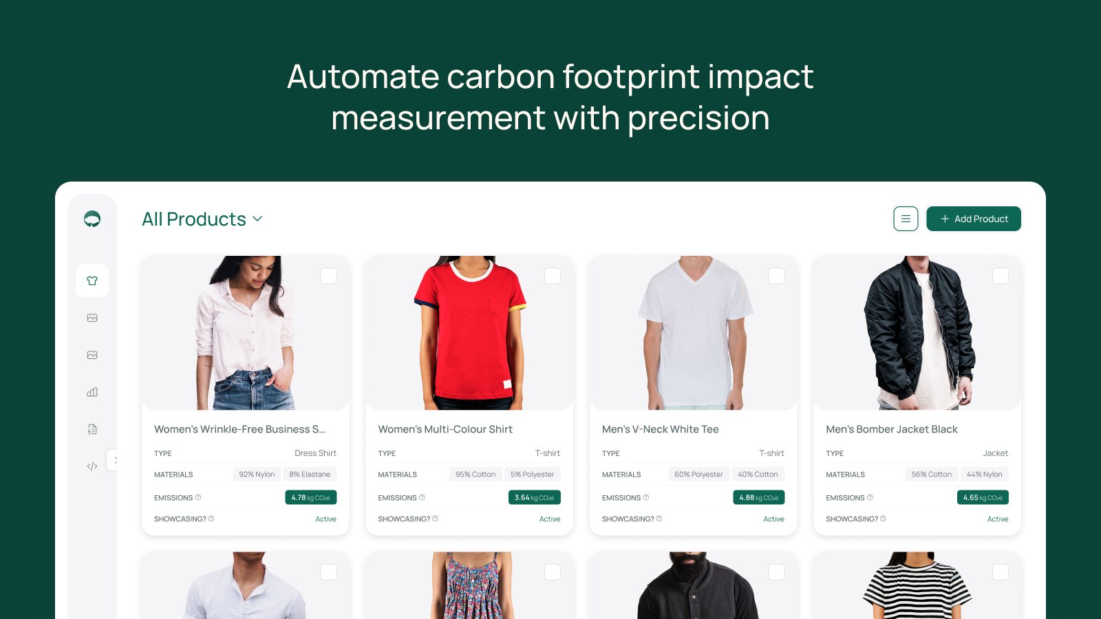Automate carbon footprint impact measurement with precision