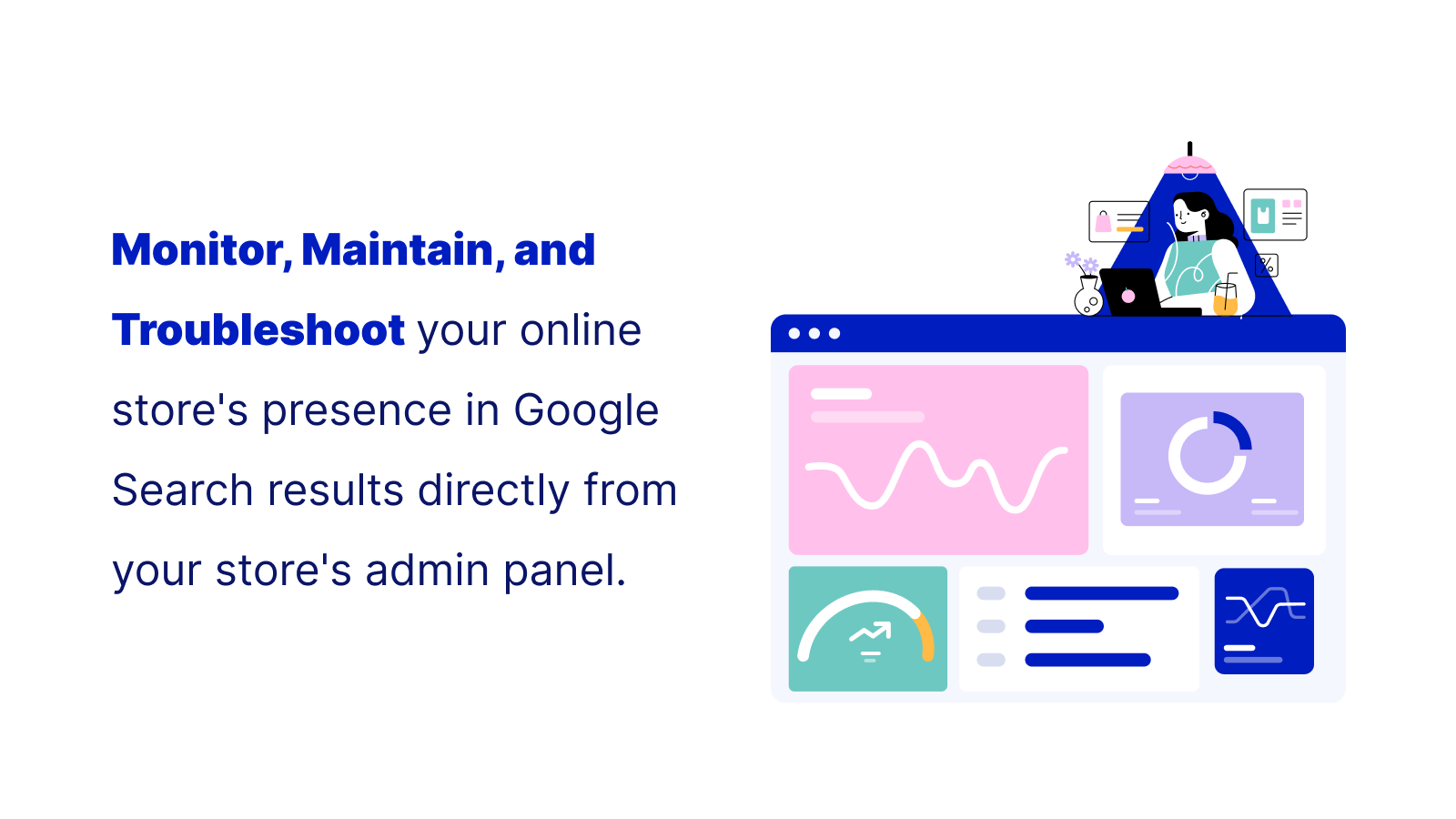 Monitore, Mantenha e Solucione problemas da presença da sua loja online