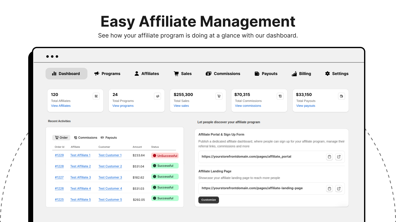 Programas de afiliados simplificados