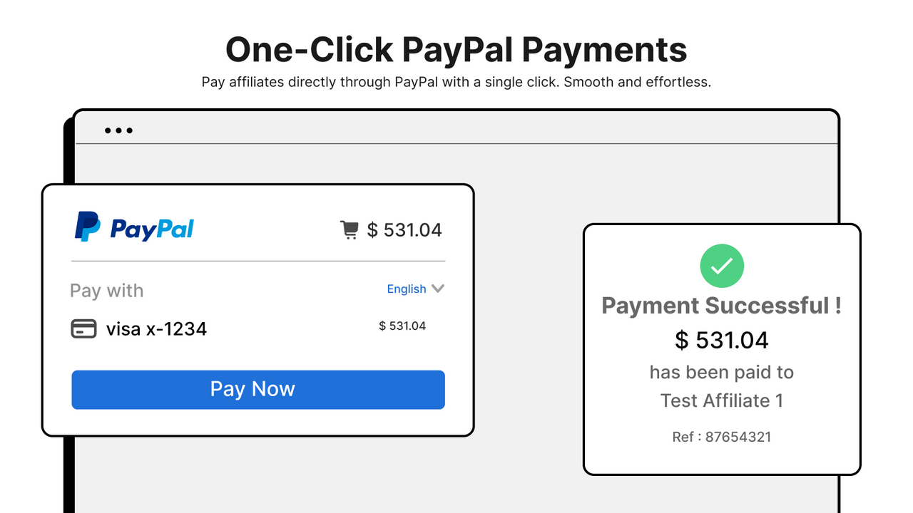 Pay your affiliates via PayPal