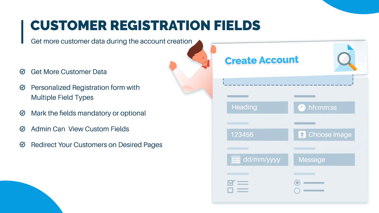 construtor de formulário de registro personalizado