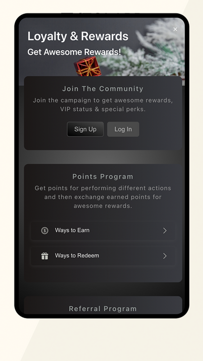 Audmate Referral Program Black Widget