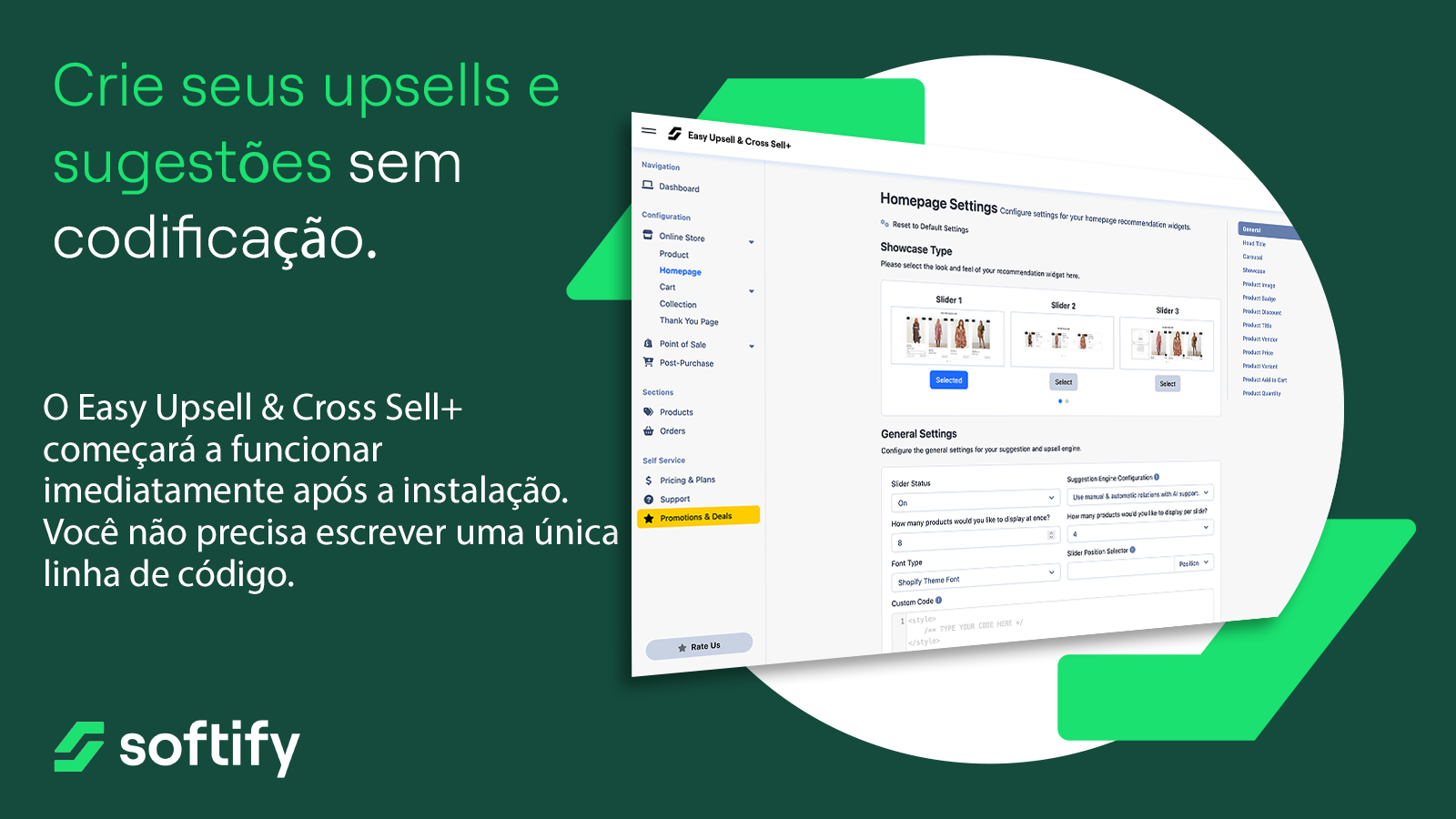 promoções de upsell