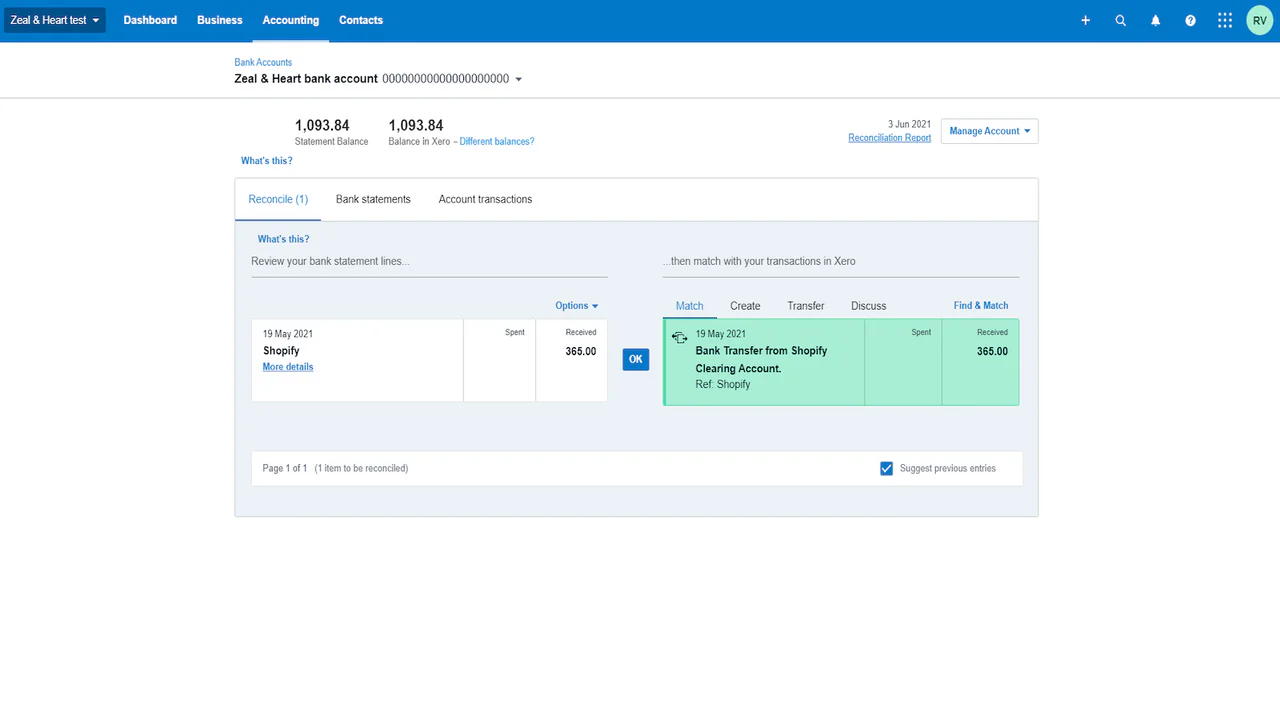 Bank Reconciliation