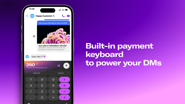teclado de pago incorporado para potenciar tus DMs