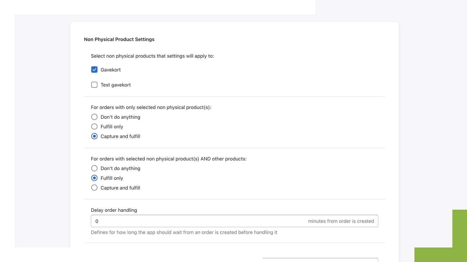 Easy and simple settings