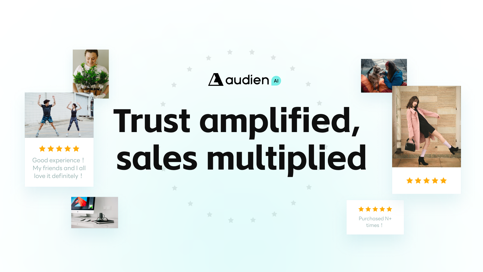 Audien 的产品评论应用帮助提升商店的信任度和销售