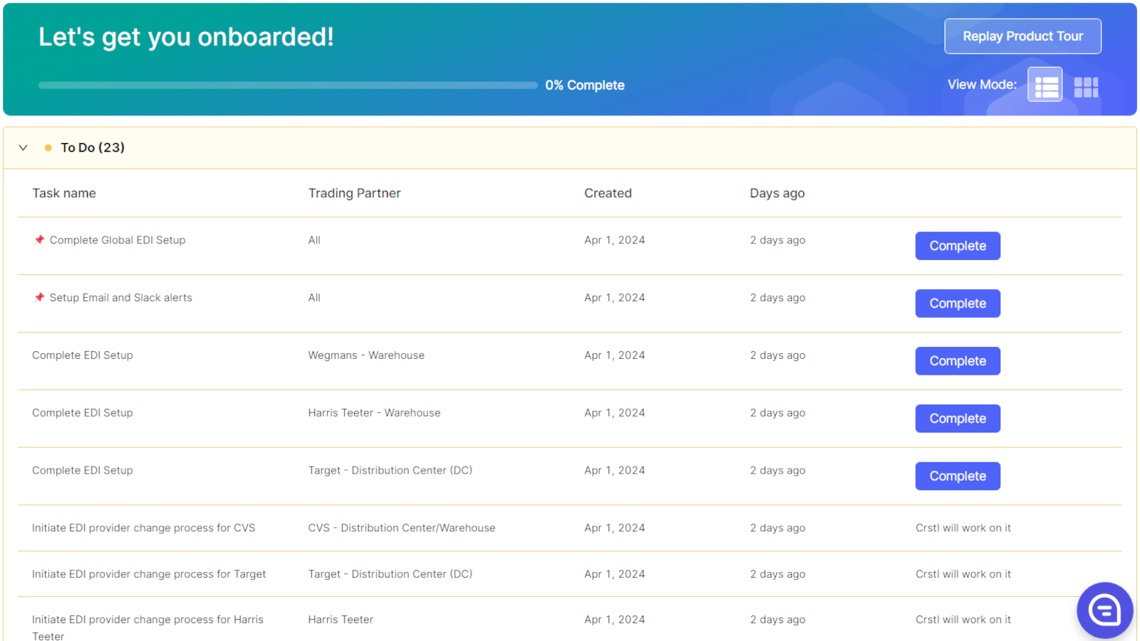 Crstl: No‑code EDI for brands Screenshot