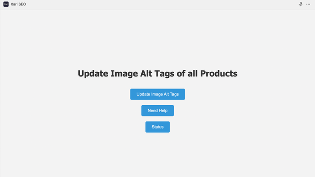 One click update image alt tags