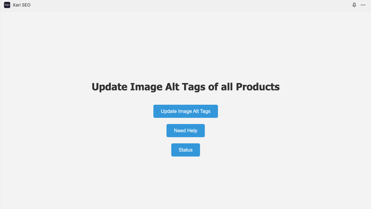 One click update image alt tags