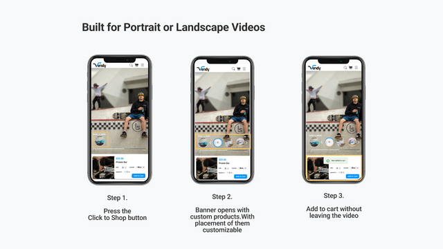 Built for portrait or landscape videos