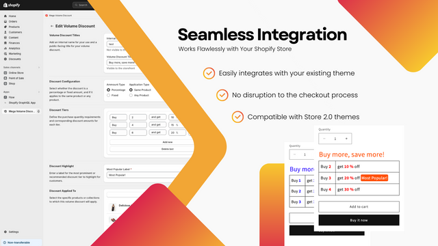 Mega Volume Discount - Integración Perfecta con la Tienda Shopify