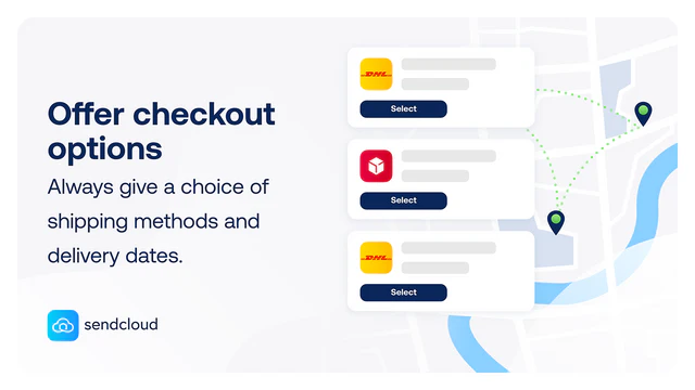 Ofereça opções de checkout | Sendcloud