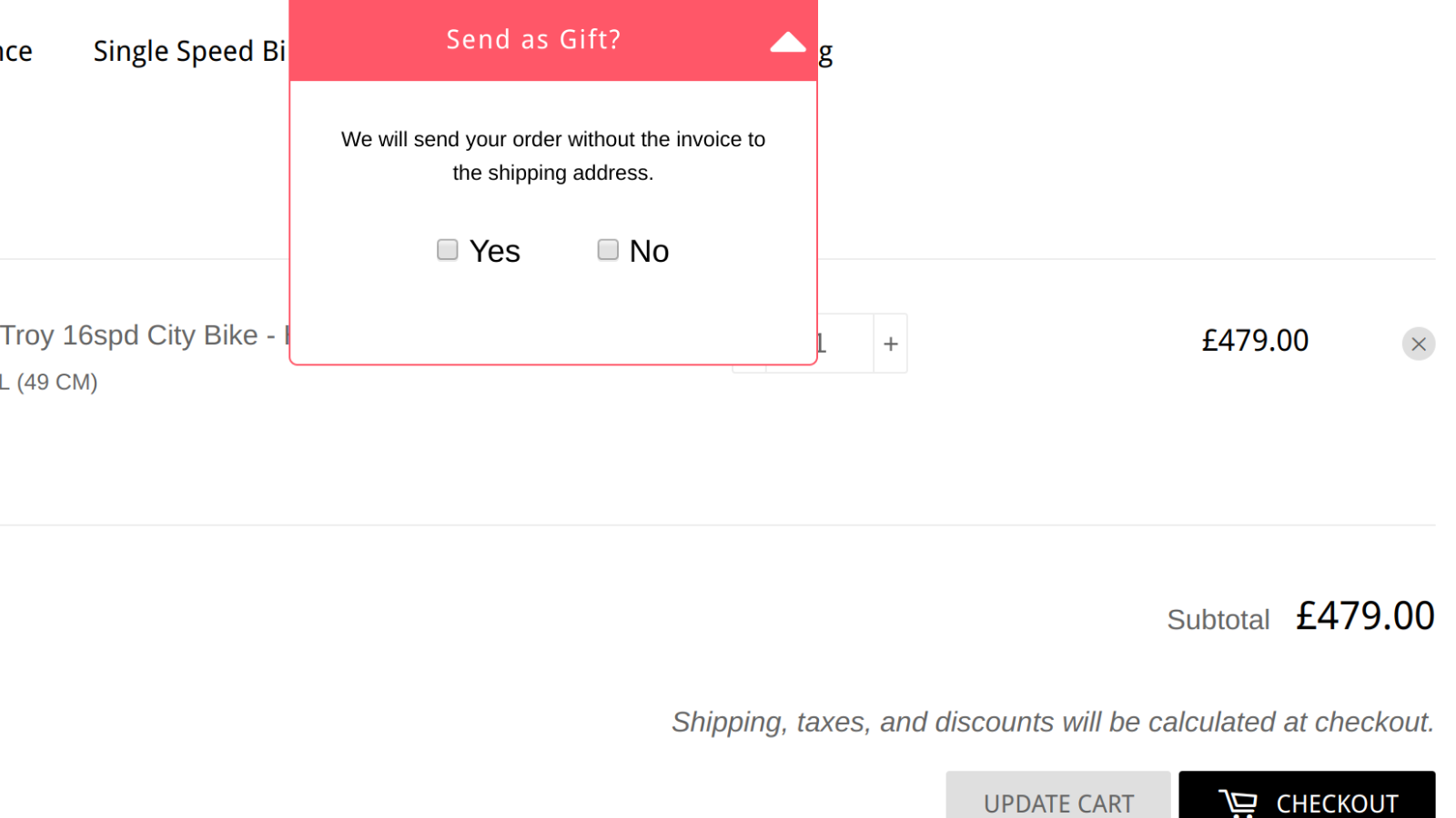 Gift Wrap ‑ Upsell Gift Wrap Screenshot