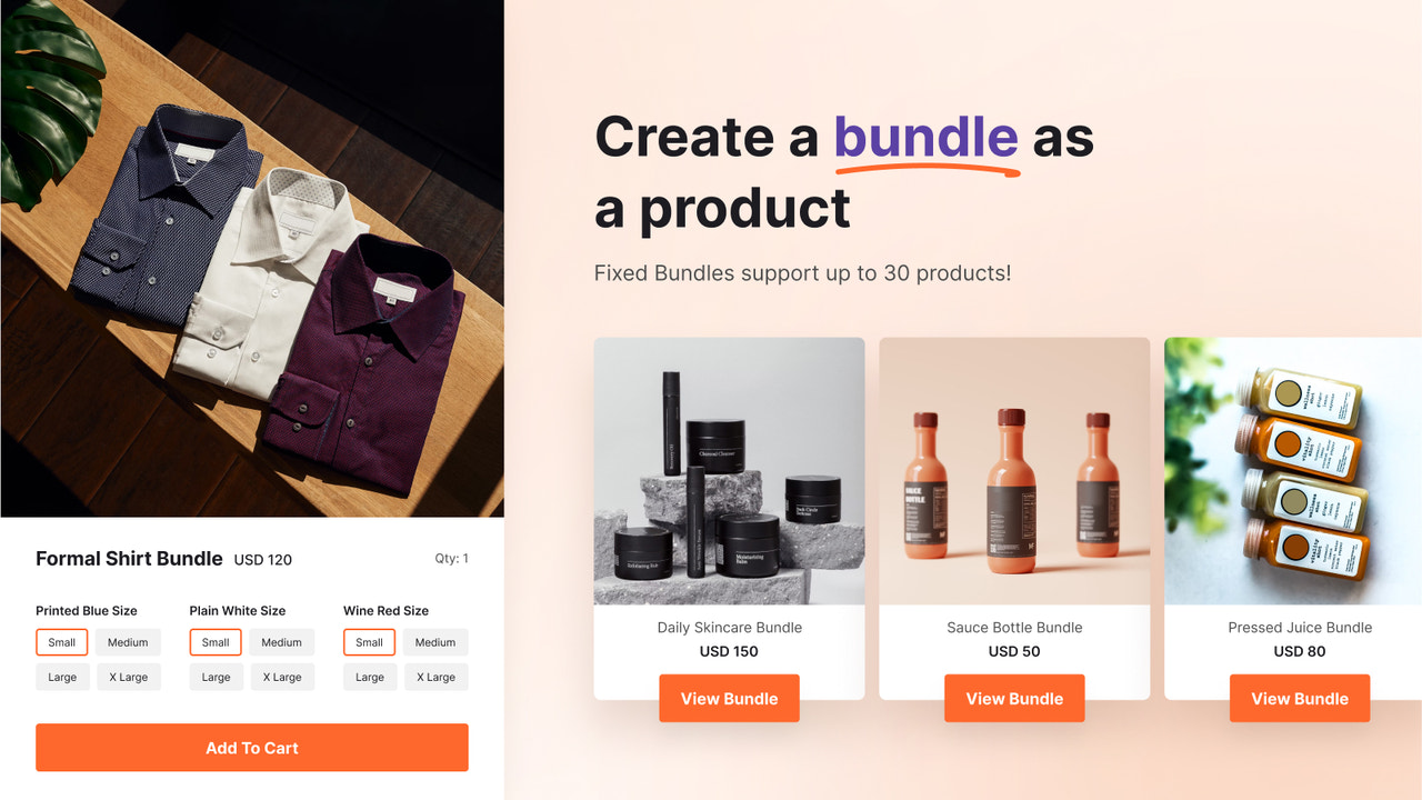 Create a bundle as a product with Fixed Bundles