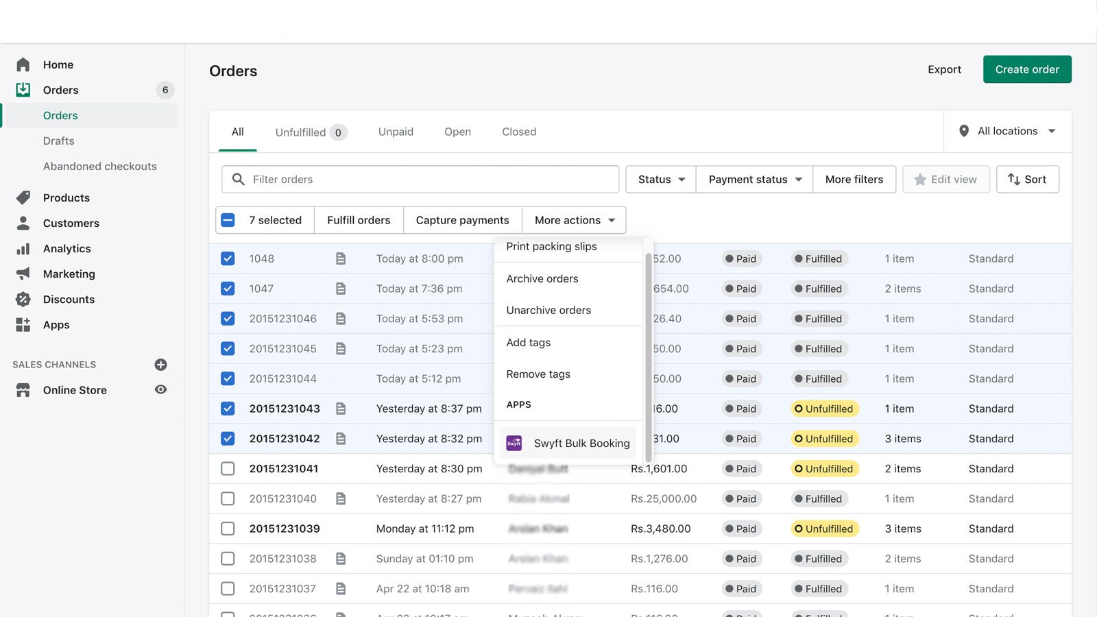 Swyft Logistics Screenshot