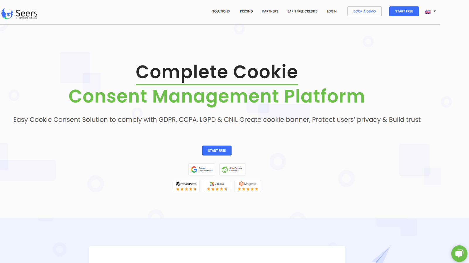 GDPR Cookie Consent ‑ CMP Screenshot