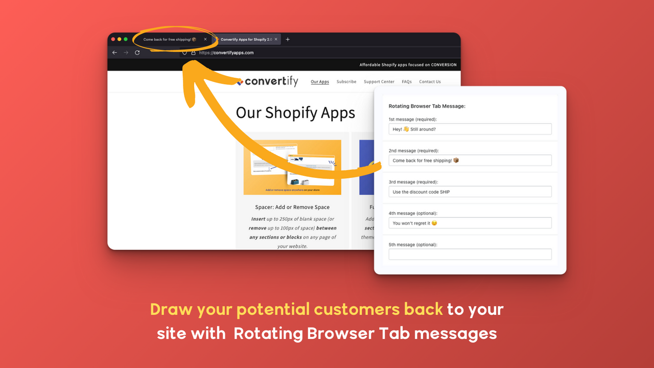 X Away From Free Shipping' Shopify App – Convertify Apps