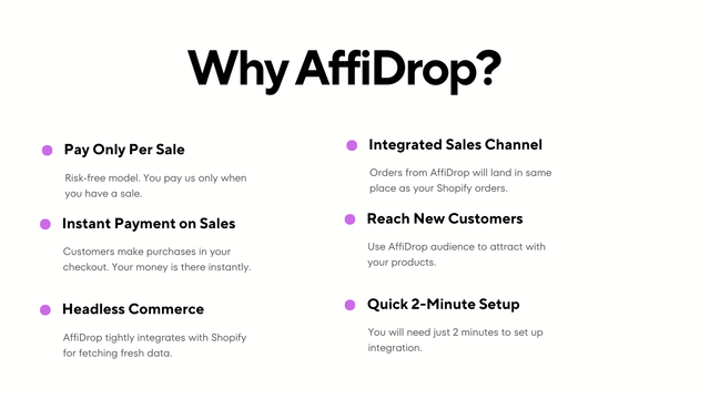 Why AffiDrop for Shopify