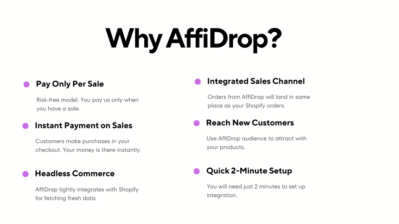 Hvorfor AffiDrop for Shopify