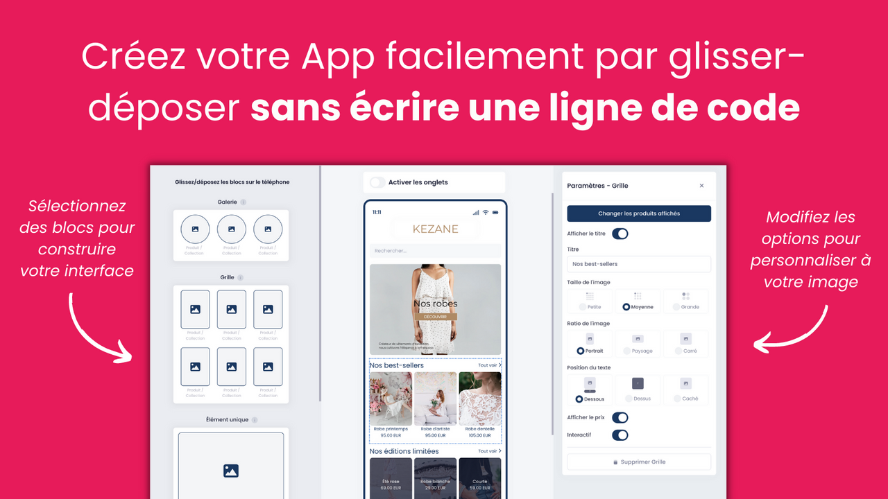 Créez votre App facilement sans écrire une ligne de code