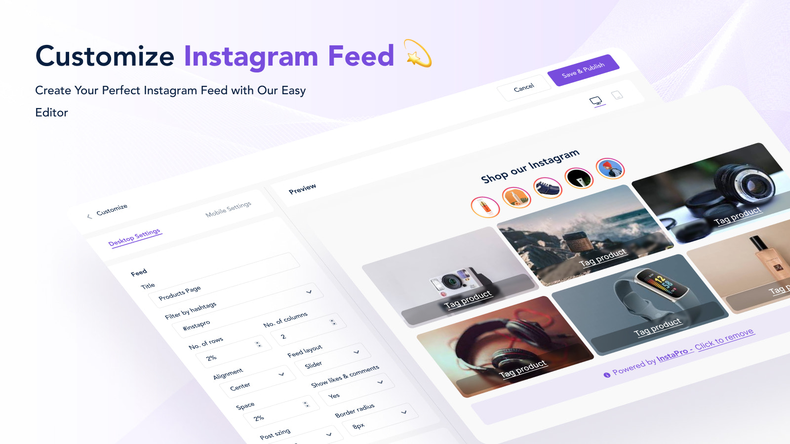 Personalize o feed do Instagram
