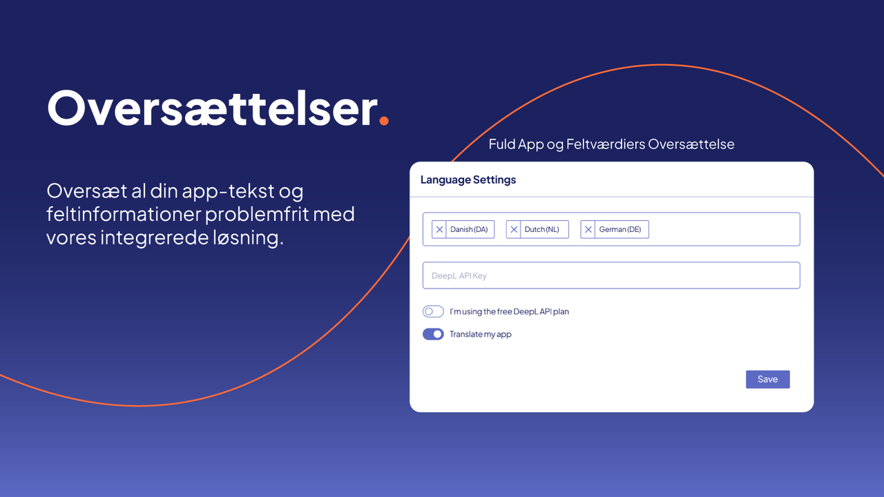 Glat app-tekst og feltoversættelse med vores løsning