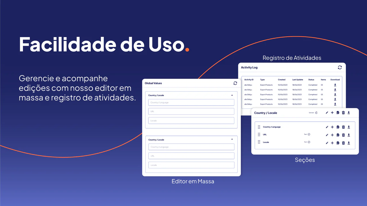 Rastreamento de edição com editor em massa e registro.